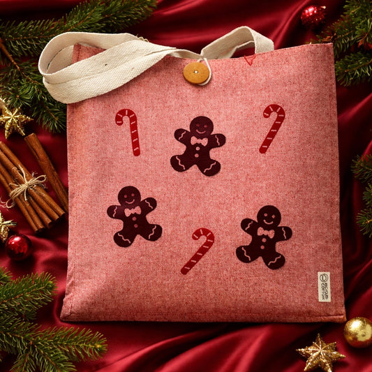 Shopper-Bag "Sweet Gingerbread" Robuste Stofftasche