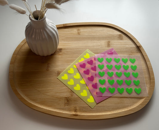 "Colour your Heart" Flock Patch zum Aufbügeln - Selflove Statement